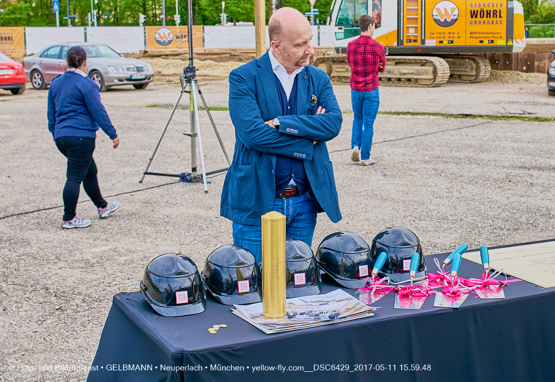 11. Mai 2017 - Grundsteinlegung für die LOGE und dem Kulturquadrat in Neuperlach